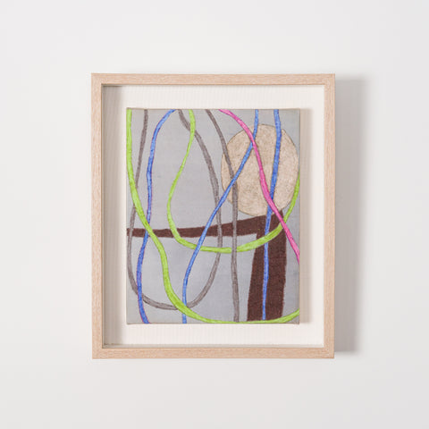 The wind came to stop, NOBUKO WATABIKI, 2009Oil pastel on japanese paper3Ｆ