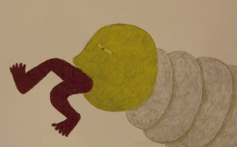 Untitled 2009-79-B, NOBUKO WATABIKI, 2008Oil pastel on Japanese paper26.3 x 42.5 cm