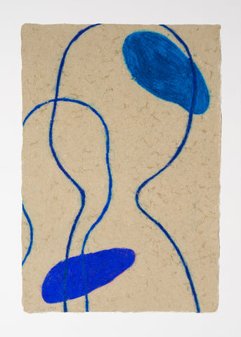 Untitled WB-4, NOBUKO WATABIKI, 1999Sheet, Paper, Oil pastel40.0 × 27.5 cm