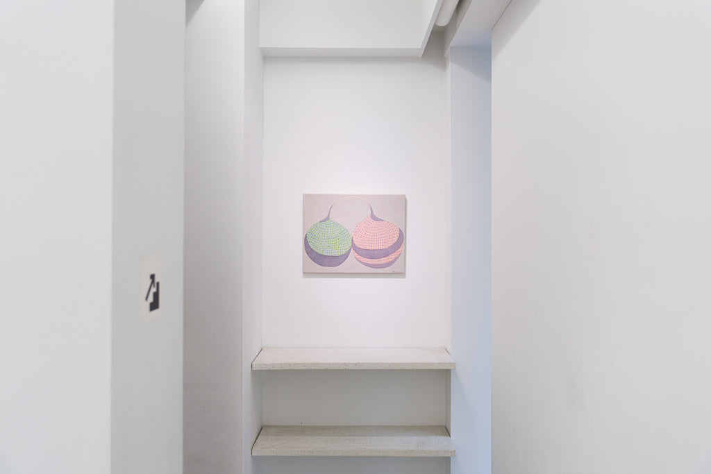 Two Hearts, NOBUKO WATABIKI, 2026Acrylic on canvas35.0 × 45.0 cm