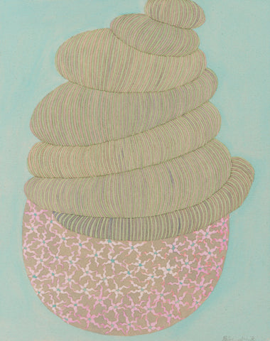 Aufblähen, NOBUKO WATABIKI, 2025Acrylic on canvas50.0 × 40.0 cm