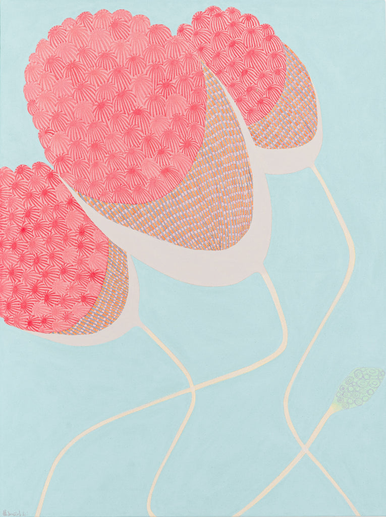 A Flower Bloomed This Morning, NOBUKO WATABIKI, 2026Acrylic on canvas80.0 × 60.0 cm