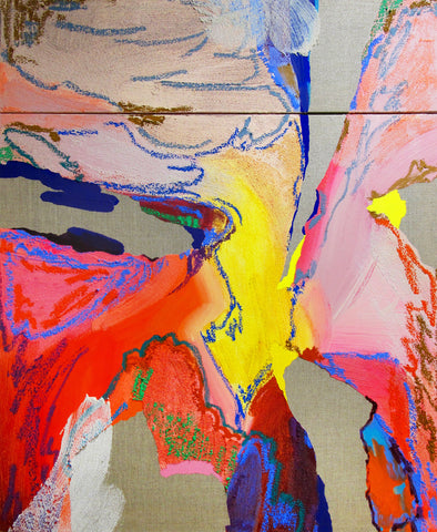 Who came, sure, from a sea of light?, NURIA MORA, 2025Acrylic, oil, and sand on canvas90.0 × 70.0 cm