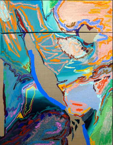 Deep murmurs, NURIA MORA, 2025Acrylic, Oil, and sand on canvas90.0 × 70.0 cm