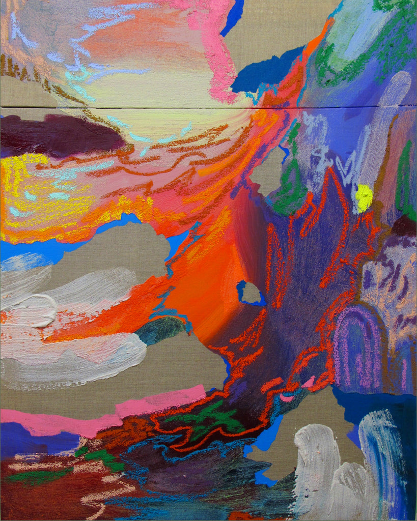 Clear as a waterfall, NURIA MORA, 2025Acrylic, Oil, and sand on canvas90.0 × 70.0 cm