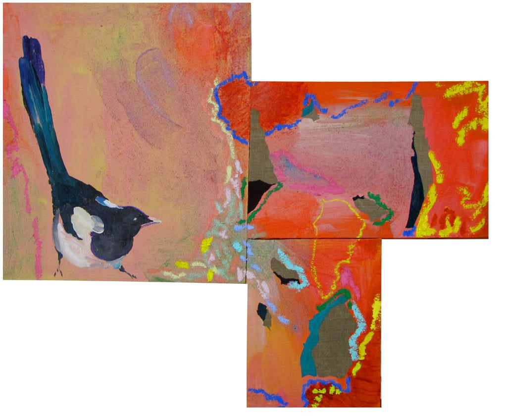 Five for silver, NURIA MORA, 2025Acrylic, Sand and oil on linen on wood43.0 × 52.0 + 22.0 × 28.0 + 40.0 × 28.0 cm