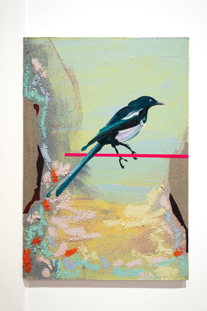 Five for silver …, NURIA MORA, 2025Acrylic, Sand and oil on linen on wood40.0 × 28.0 cm