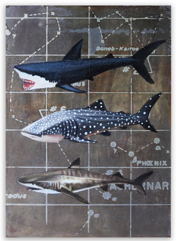 PT Besok Jaya : LAPAN Suit Studies #10, Nurrachmat WIDYASENA, 2016Oil and etching on alumunium100.0 × 70.0 cm