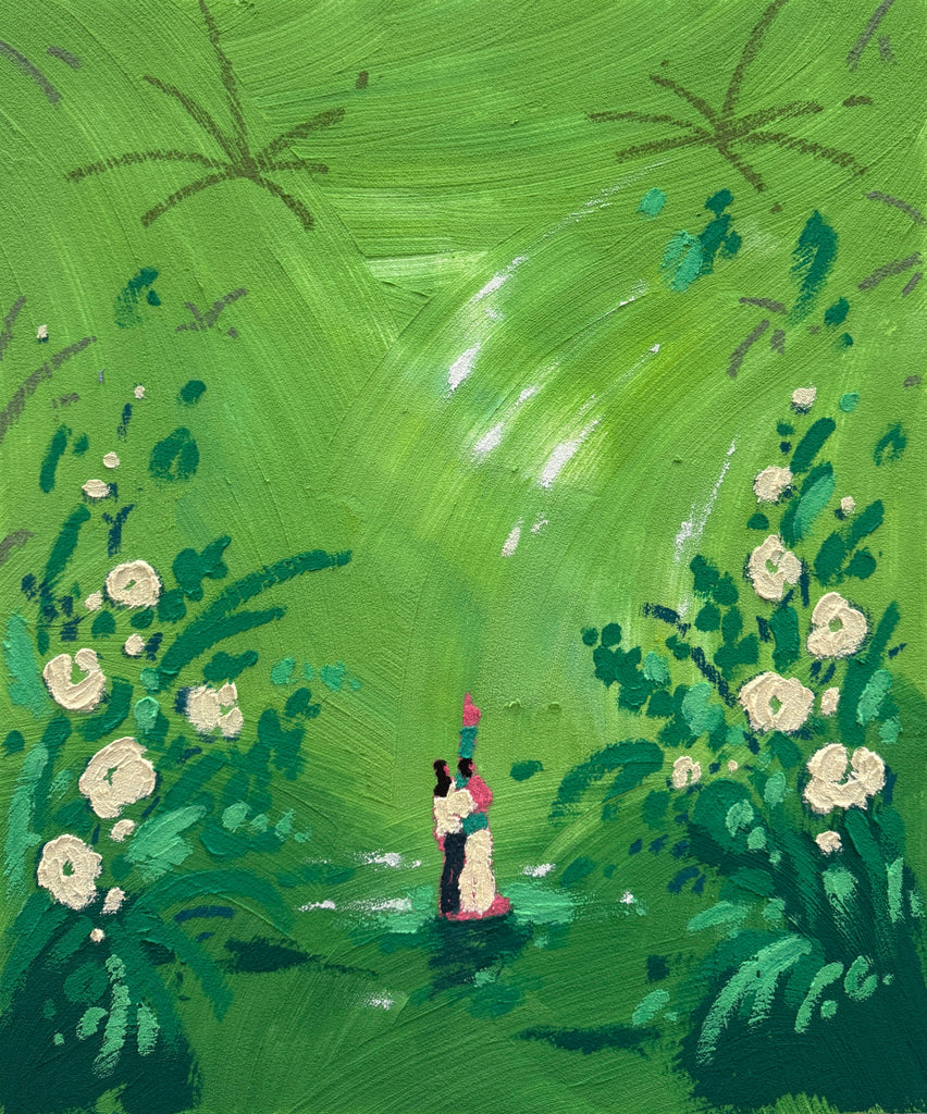 The First Breath of Spring, Oh Hyuckjin, 2025Mixed media on canvas72.7 × 60.6 cm