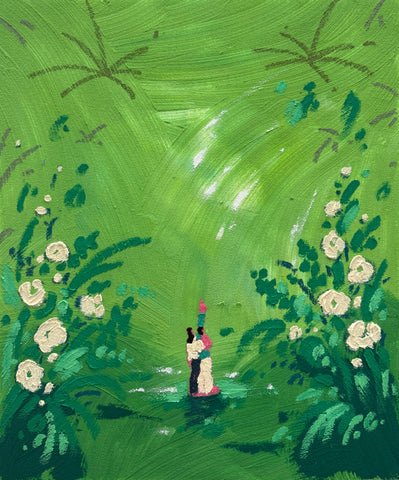 The First Breath of Spring, Oh Hyuckjin, 2025Mixed media on canvas72.7 × 60.6 cm