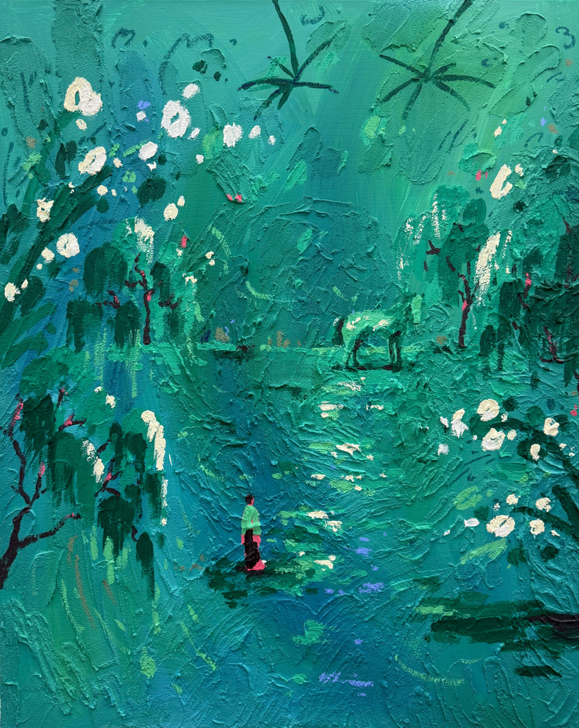 Encouraging Light, Oh Hyuckjin, 2025Mixed media on canvas90.9 × 72.7 cm