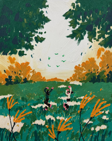 The Rhythm of the Wind, Oh Hyuckjin, 2025Mixed media on canvas90.9 × 72.7 cm