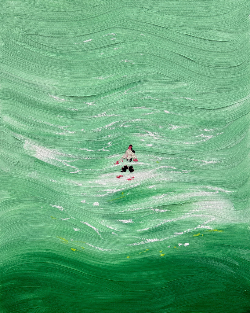 Traces Left Behind, Oh Hyuckjin, 2025Mixed media on canvas90.9 × 72.7 cm