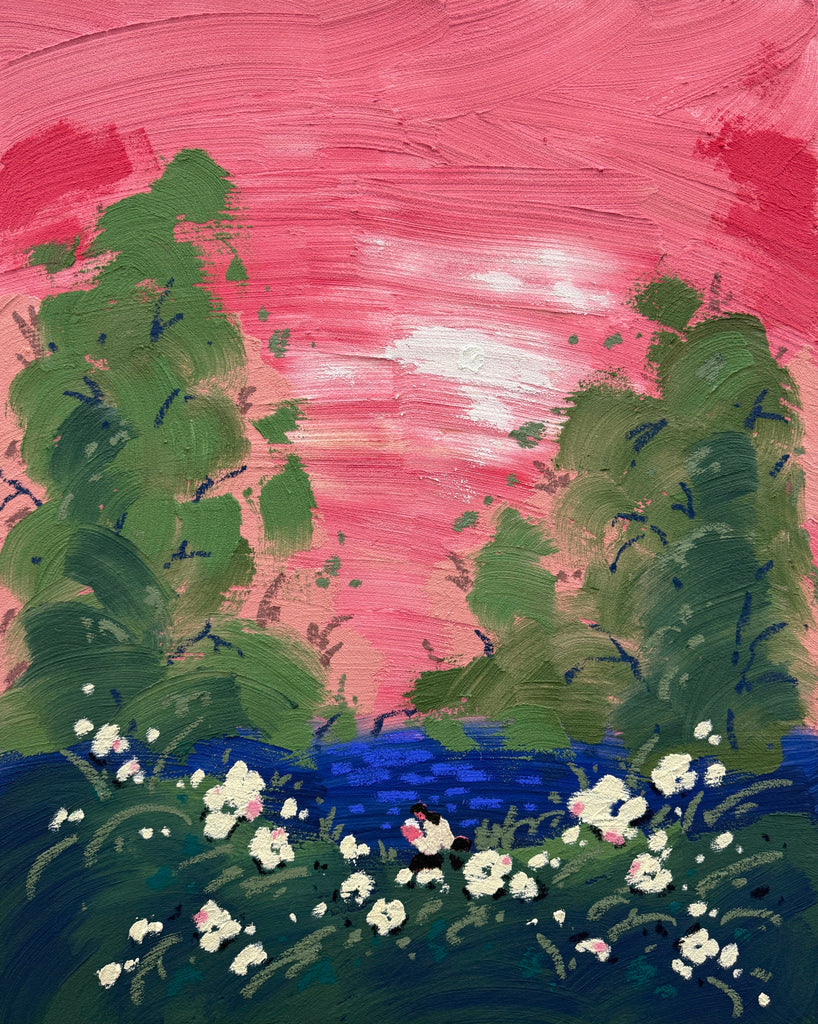 A Love That Never Reached You, Oh Hyuckjin, 2025Mixed media on canvas90.9 × 72.7 cm