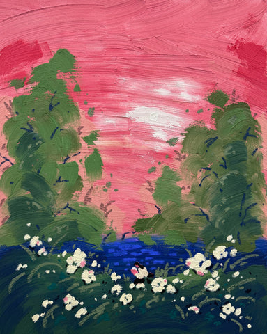 A Love That Never Reached You, Oh Hyuckjin, 2025Mixed media on canvas90.9 × 72.7 cm