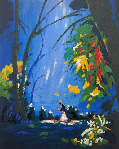 A Falling Heart, Oh Hyuckjin, 2025Mixed media on canvas90.9 × 72.7 cm