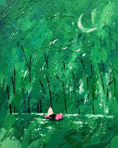 A Star Fell Into My Place, Oh Hyuckjin, 2025Mixed media on canvas90.9 × 72.7 cm