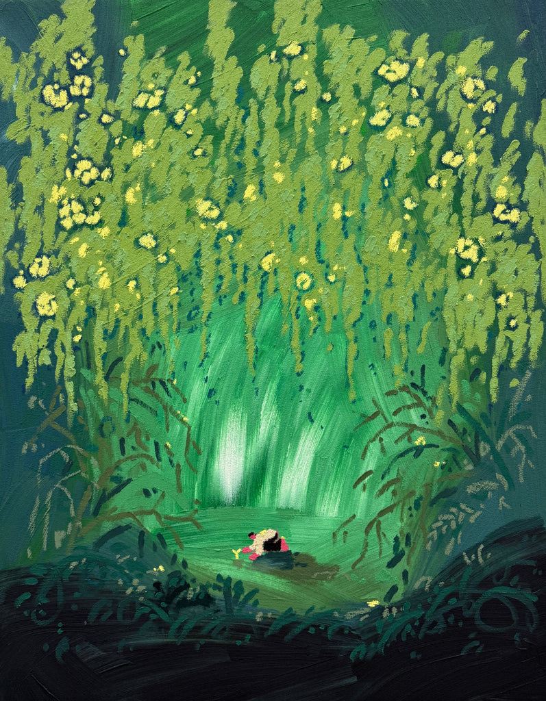 Light Where I Fell, Oh Hyuckjin, 2025Mixed media on canvas116.8 × 91.0 cm