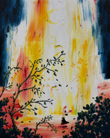 The Afterimage, Oh Hyuckjin, 2025Mixed media on canvas90.9 × 72.7 cm