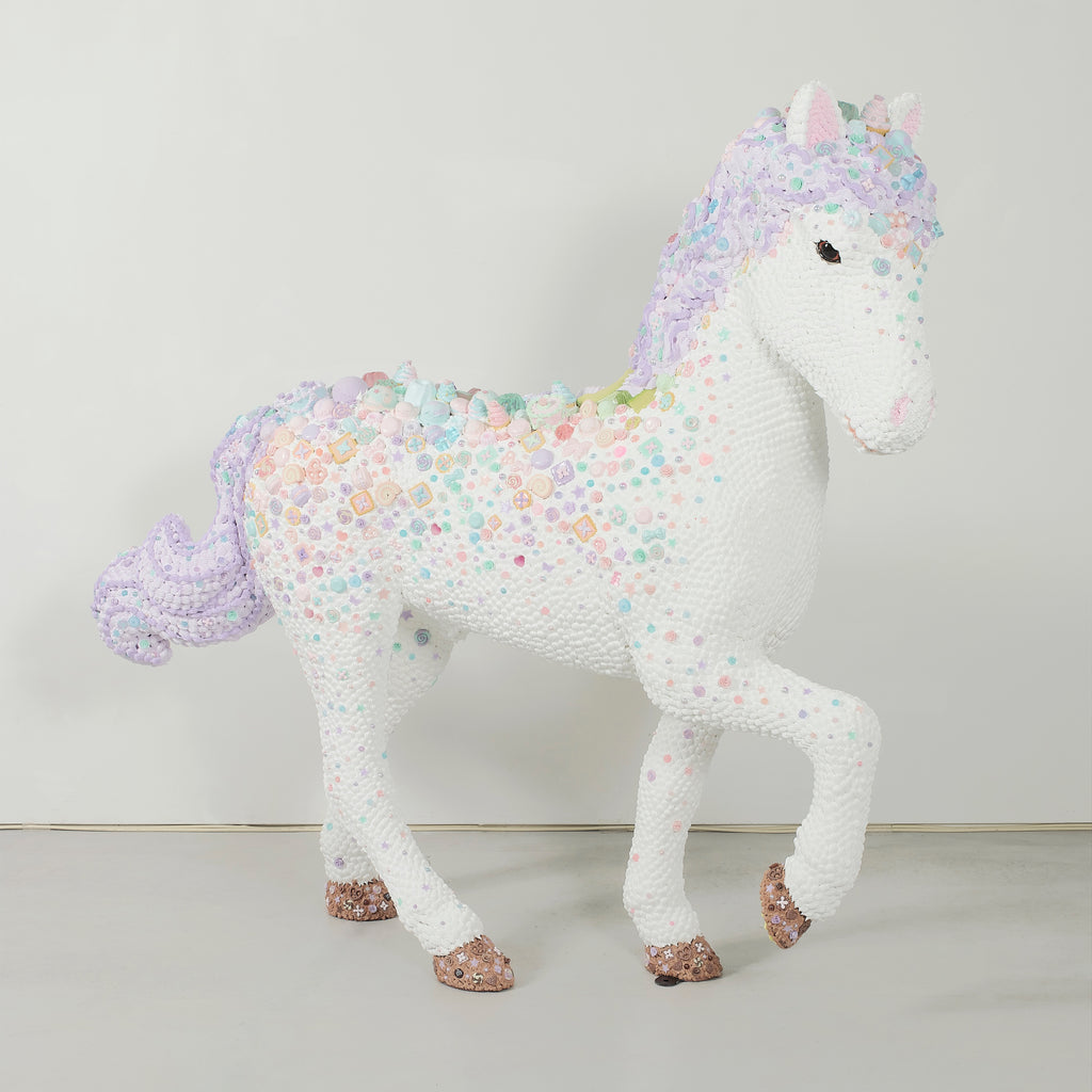Sanctuary -Sweet Horse-, OSAMU WATANABE, 2022Plastic, Resin135.0 × 126.0 × 31.0 cm