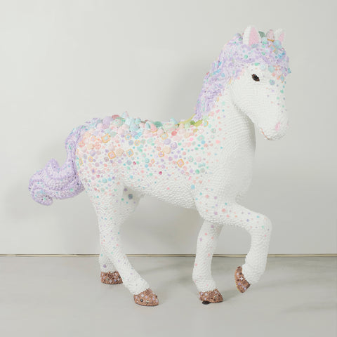 Sanctuary -Sweet Horse-, OSAMU WATANABE, 2022Plastic, Resin135.0 × 126.0 × 31.0 cm