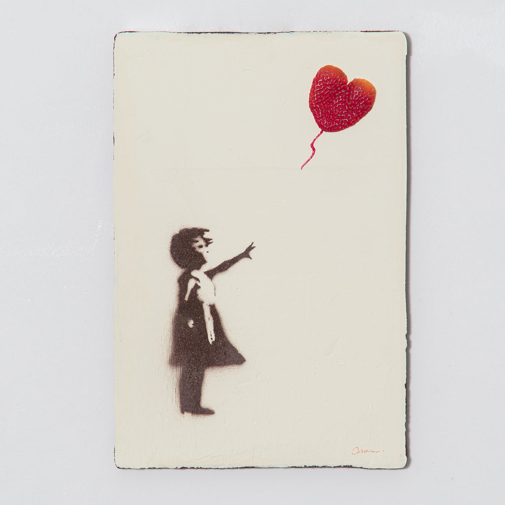 Girl and Tiramisu, OSAMU WATANABE, 2023Mixed media33.0 x 22.0 cm