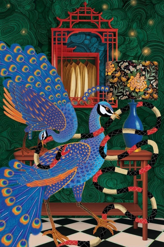 Mythic Guardian, PABAJA, 2025Acrylic and Soft Oil Pastel on Canvas115.0 × 77.0 cm