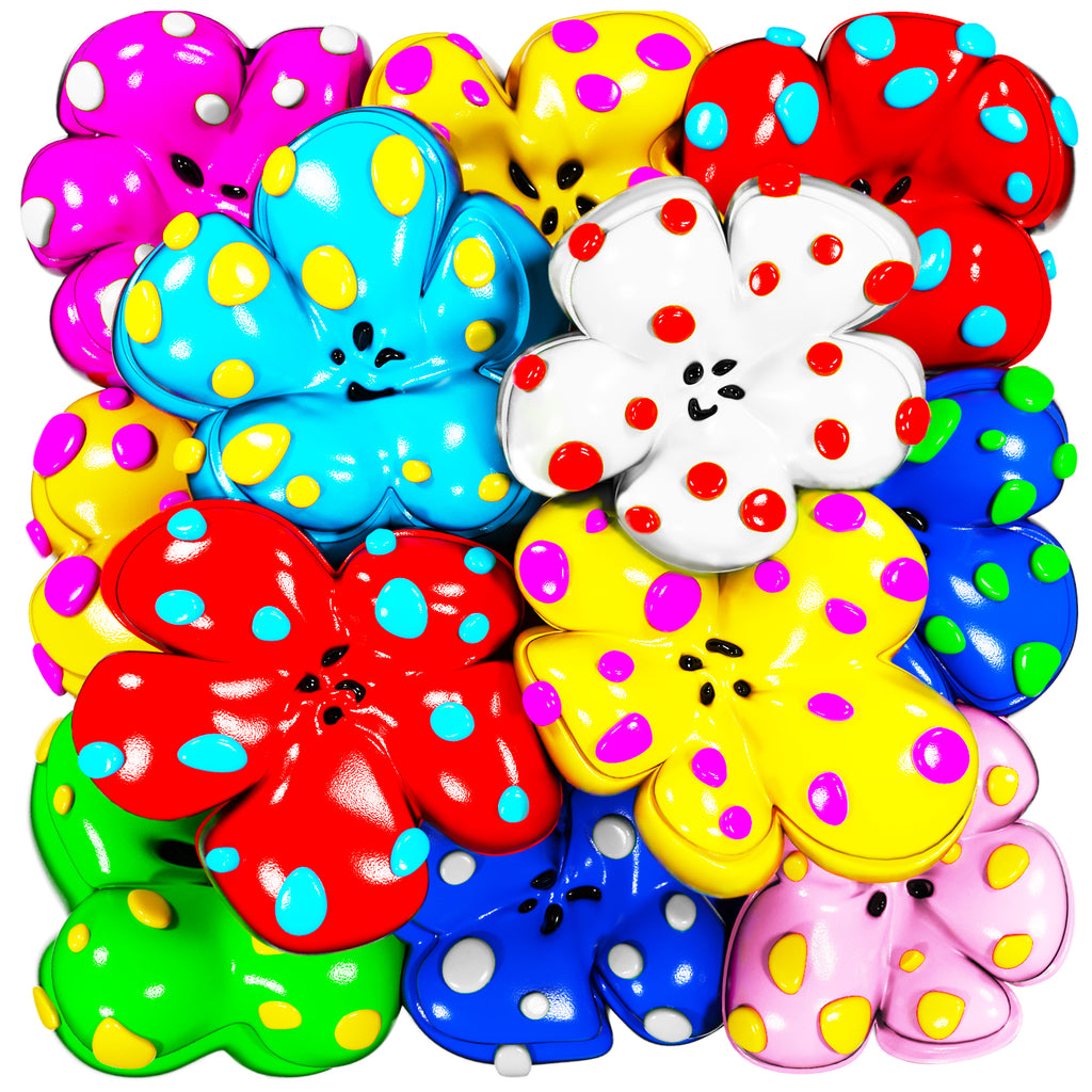 FlowersI (with Dots), PHILIP COLBERT, 2025Oil on Canvas250.0 × 250.0 cm