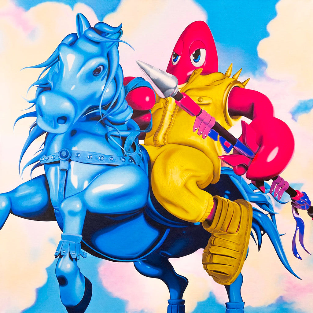 Battle for Lobsteropolis (Figure) XXXI, PHILIP COLBERT, 2025Oil on canvas100.0 × 100.0 cm