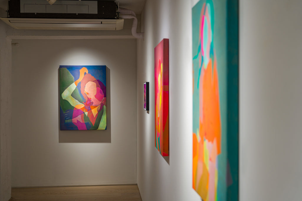 Hiding Out In The Open, REBECCA BERNAU, 2024Acrylic and oil pastel on canvas100.0 × 70.0 cm