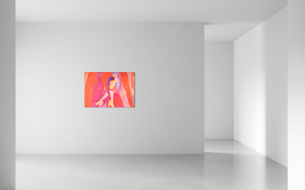 Farewell, REBECCA BERNAU, 2024Acrylic and oil pastel on canvas80.0 × 113.0 cm