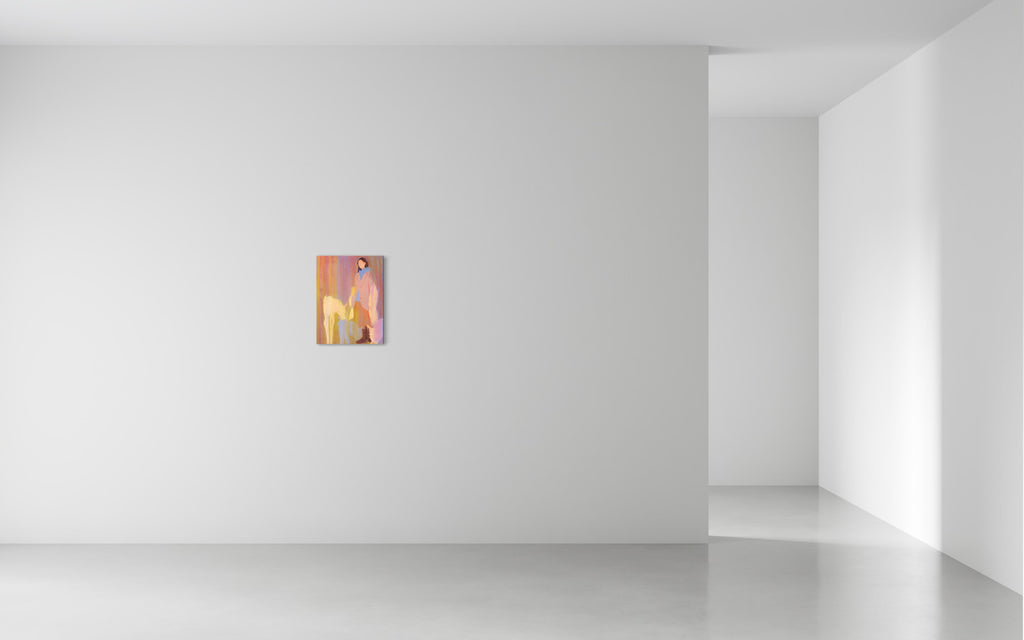 Self Control, REBECCA BERNAU, 2024Oil Pastel on Canvas53.0 × 40.0 cm