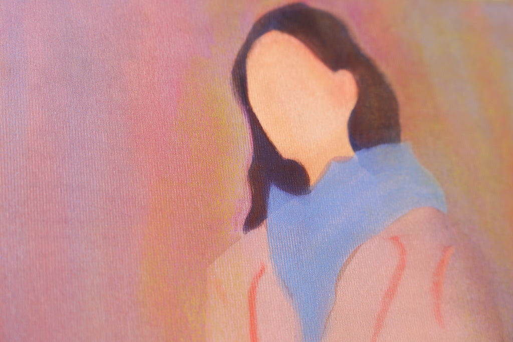 Self Control, REBECCA BERNAU, 2024Oil Pastel on Canvas53.0 × 40.0 cm