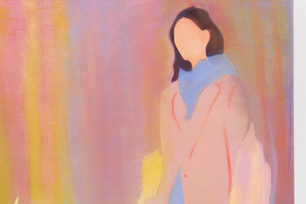 Self Control, REBECCA BERNAU, 2024Oil Pastel on Canvas53.0 × 40.0 cm