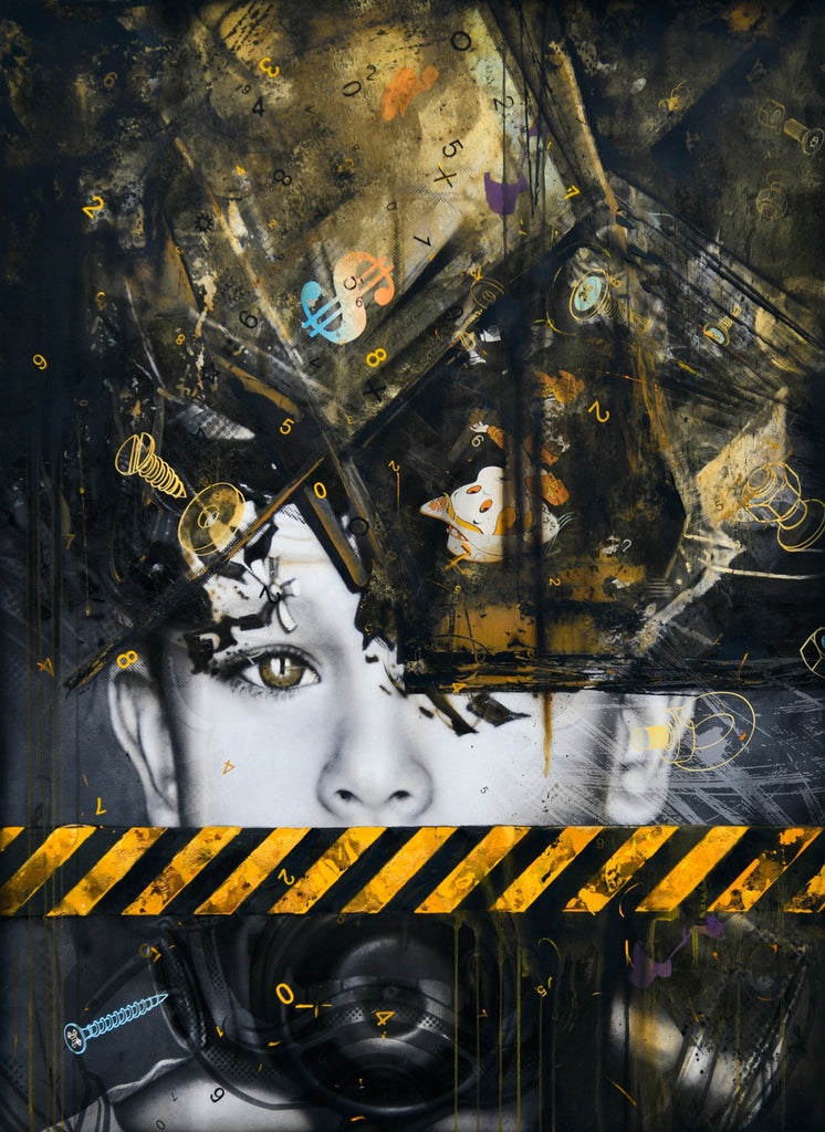 Untitled, RONALD VENTURA, 2024Pigmented Ink, Acrylic and Oil onMuseum EtchingFineArt Paper101.3 × 75.5 cm