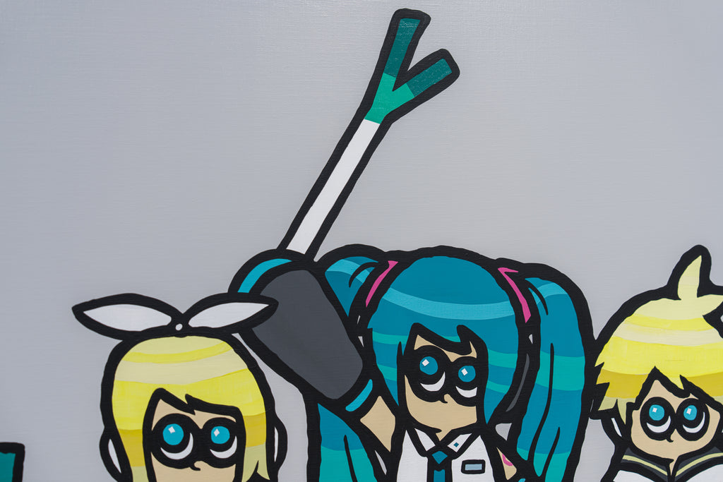 Playing Train feat. Hatsune Miku, RYOSUKE KAWAHIRA, 2026Acrylic, Oil on canvas91.0 × 116.7 cm