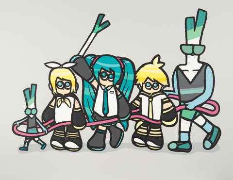 Playing Train feat. Hatsune Miku, RYOSUKE KAWAHIRA, 2026Acrylic, Oil on canvas91.0 × 116.7 cm
