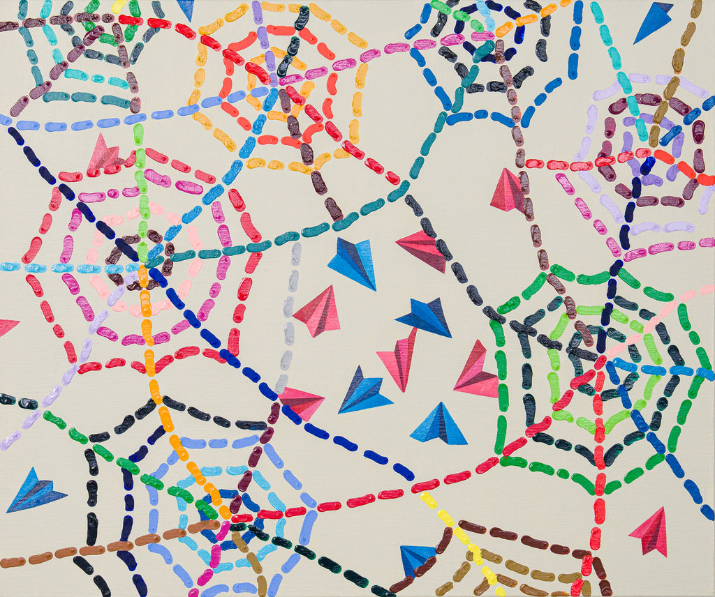 Nets of Bats, SACHIKO KAMIKI, 2018Acrylic on canvas60.6 × 72.7 cm