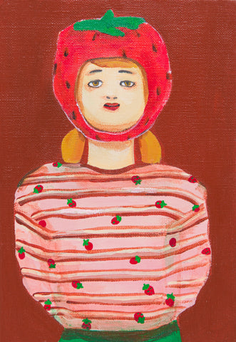 strawberry, SACHIKO KAMIKI, 2025Acrylic on canvas22.7 × 15.8 cm