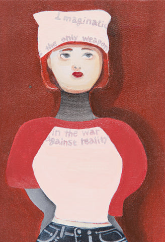 Imagine, SACHIKO KAMIKI, 2025Acrylic on canvas22.7 × 15.8 cm