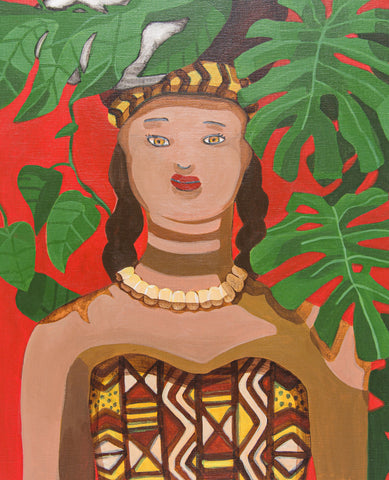 Ponytails, SACHIKO KAMIKI, 2025Acrylic on canvas65.2 × 53.0 cm