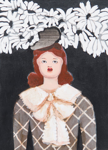 Lady, SACHIKO KAMIKI, 2025Acrylic on canvas33.3 × 24.2 cm