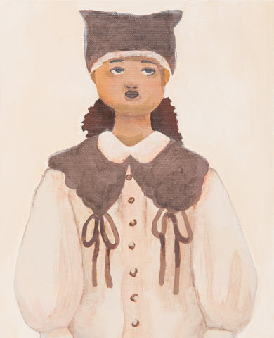 Cat ears, SACHIKO KAMIKI, 2025Acrylic on canvas27.3 × 22.0 cm