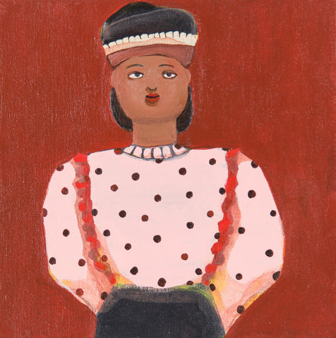 Polkadot, SACHIKO KAMIKI, 2025Acrylic on canvas22.7 × 22.7 cm