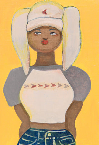 Rabbit, SACHIKO KAMIKI, 2025Acrylic on canvas22.7 × 15.8 cm