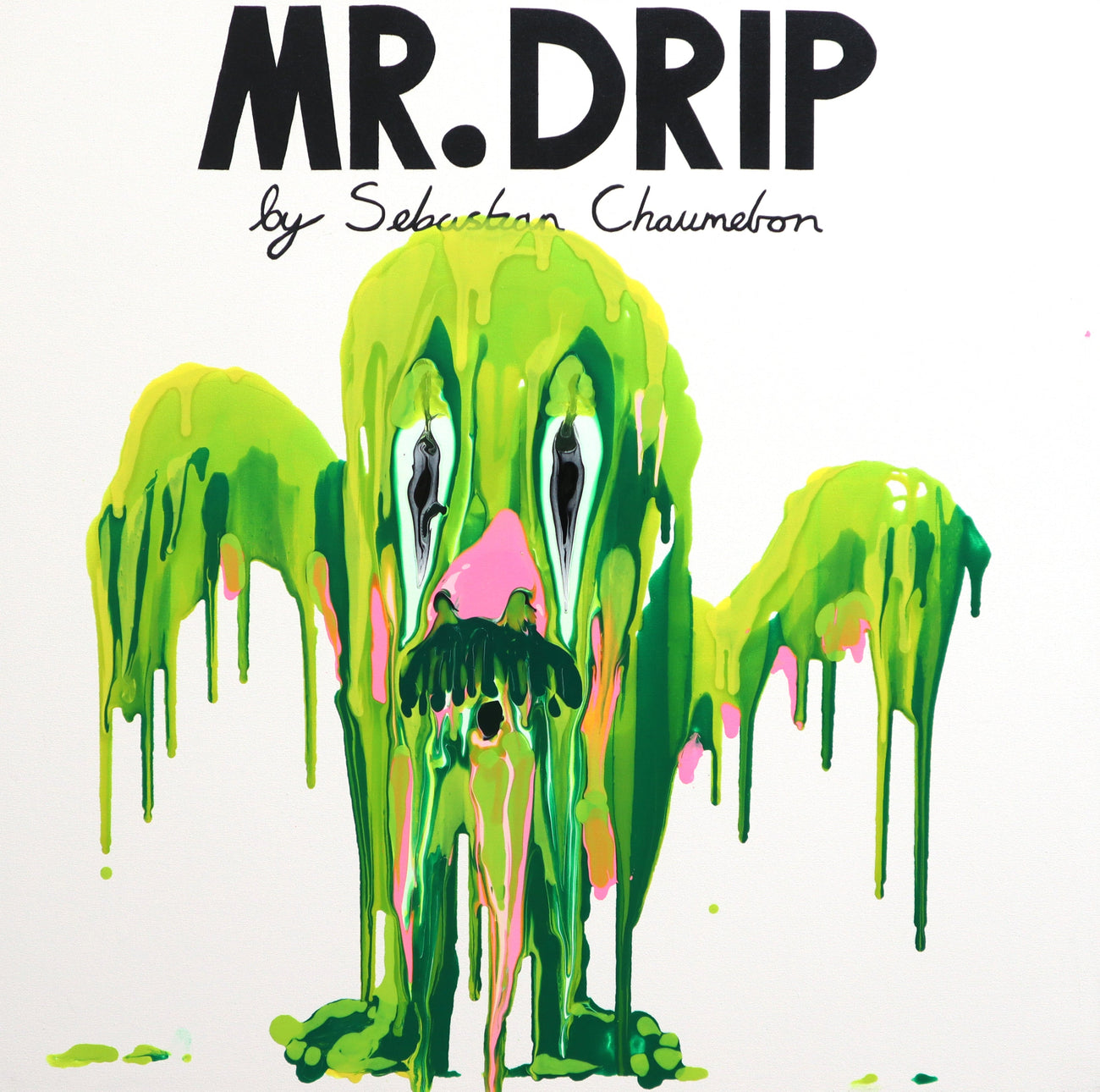 MR. DRIP, SEBASTIAN CHAUMETON, 2024Acrylic on canvas101.5 × 101.5 × 4.0 cm