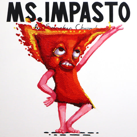 MS. IMPASTO, SEBASTIAN CHAUMETON, 2024Acrylic, oil on canvas101.5 × 101.5 × 4.0 cm