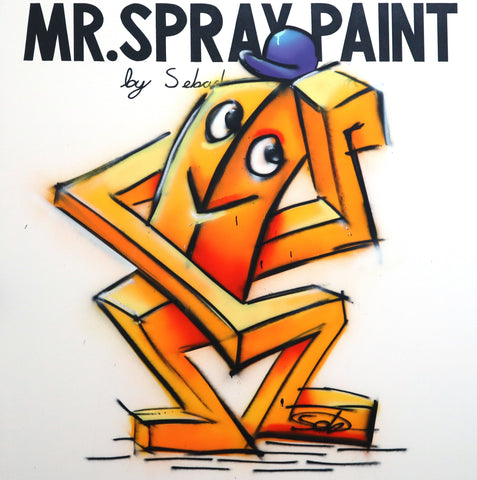 MR. SPRAY PAINT, SEBASTIAN CHAUMETON, 2024Acrylic on canvas152.5 × 152.5 × 4.0 cm