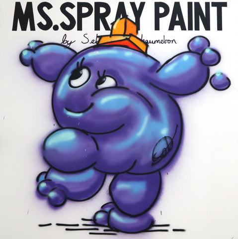 MS. SPRAY PAINT, SEBASTIAN CHAUMETON, 2024Acrylic on canvas152.5 × 152.5 × 4.0 cm
