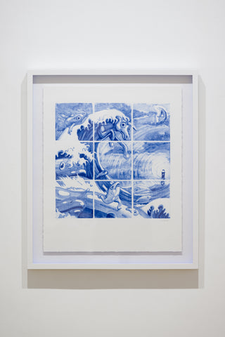BLUE DREAM 2/100, SEBASTIAN CHAUMETON, 2023Screenprint on paper59.4 × 49.5 cm